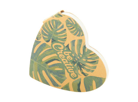 Individuelle Haftnotizen CreaStick Heart Eco Werbeartikel