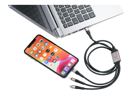 TROIKA Schnellladekabel TROIKA DREIZACK PRO bedrucken