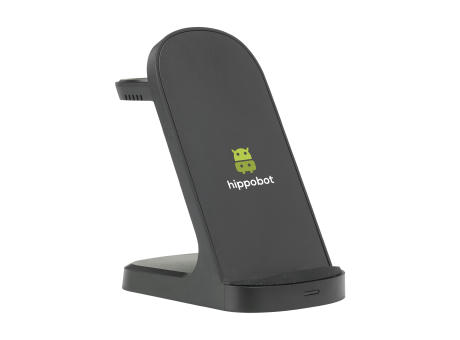 Triple-Up RCS Recycled ABS Wireless Charger Stand Werbeartikel