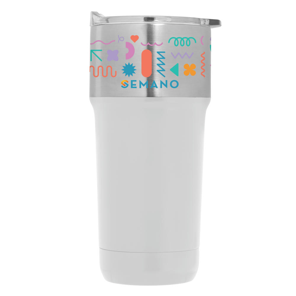 Optimus - 590 ml Edelstahl-Thermobecher mit Keramik-Innenwand - Doppelwandig Werbeartikel