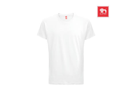 THC FAIR WH. T-Shirt aus 100% Baumwolle. Weiße Farbe Werbeartikel