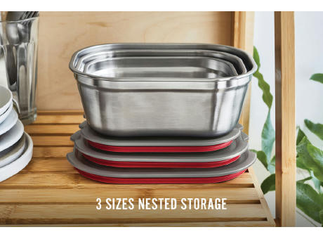 Black+Blum 3-tlg. Mealprep Box Set - klein, medium, groß Werbeartikel