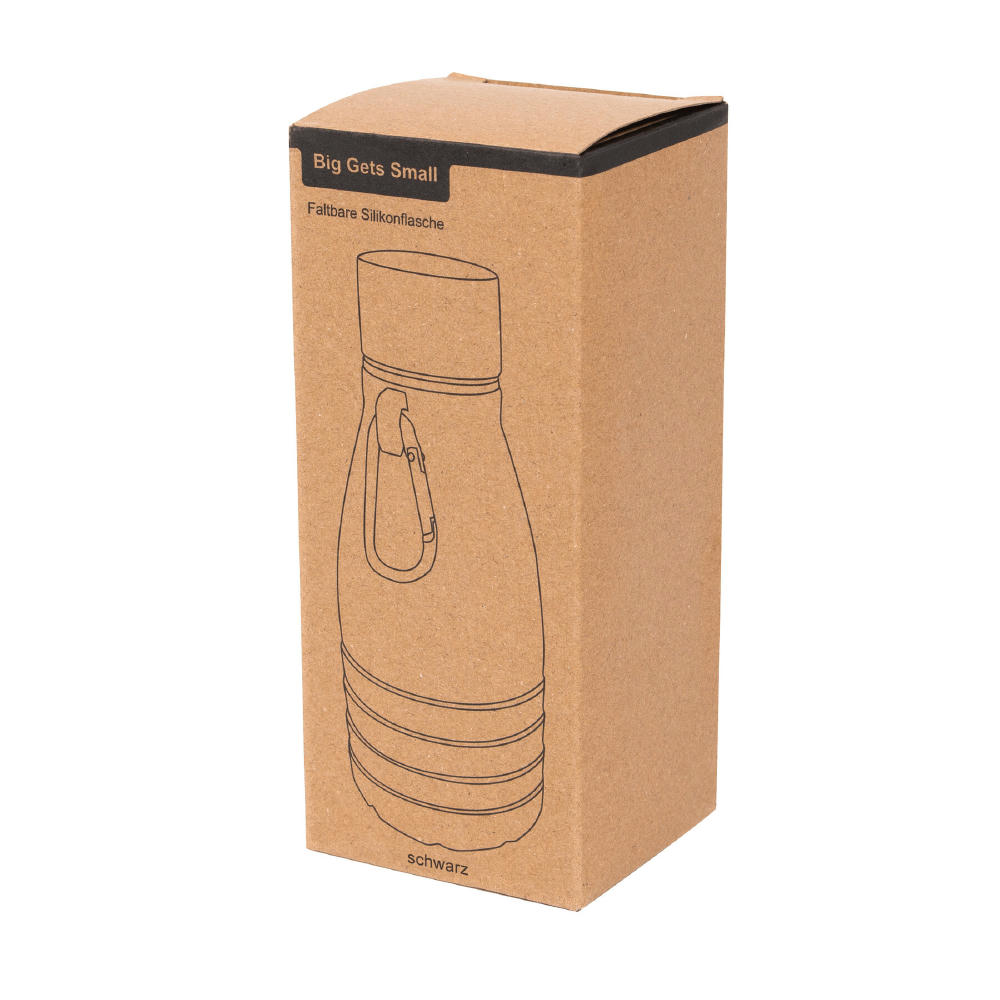 BIG GETS SMALL - Faltbare Trinkflasche Werbeartikel
