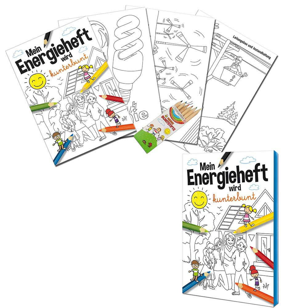 Malbuch / Mal-Set A6 - Sparkassen - Malset neutral Werbeartikel