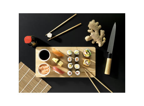 Temaki Bamboo Sushi Tray Geschenkset Werbeartikel