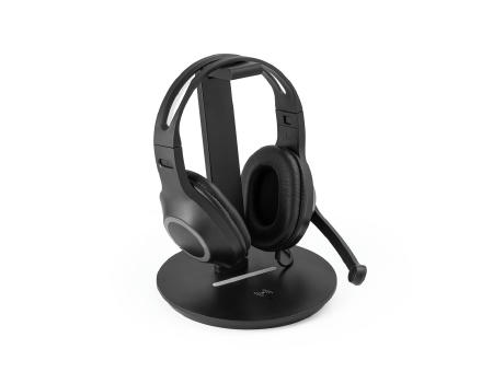 GERST. Kopfhörerhalter aus ABS mit integrierter Wireless-Ladefunktion Werbeartikel