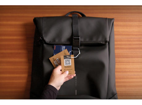 Urban wasserabweisender Flap-Top Rucksack bedrucken