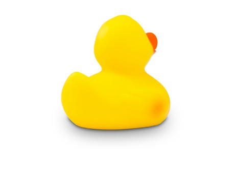 Werbeente Rennente Ralf Mini, ca. 6 cm Werbeartikel