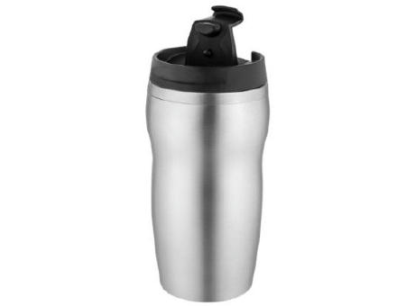 Product image Metmaxx® Thermobecher "CremaCompact" silber bedrucken