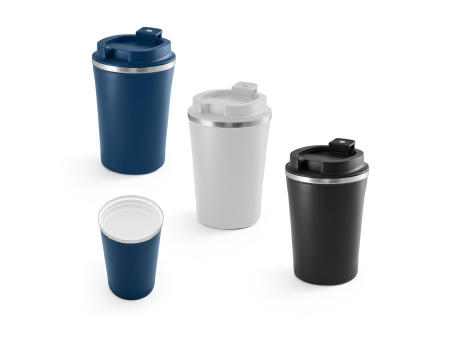 PHELPS CERAMIC. Trinkflasche aus mattiertem Glas 500ml Werbeartikel