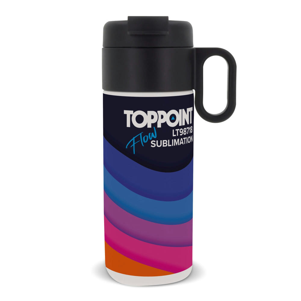 Product image Isolierbecher Flow mit Griff Sublimation 400ml Werbeartikel