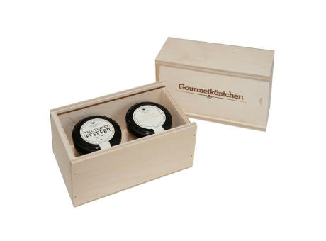 Product image 2 Gourmet Gewürze im Gourmetkästchen aus Birkenholz Werbeartikel