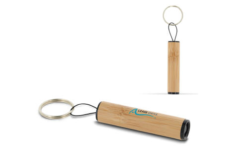 Mini Taschenleuchte Bambus bedrucken