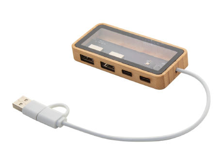Transparenter USB-Hub SeeHub Werbeartikel