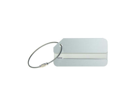 Aluminium Luggage Tag Silber Werbeartikel
