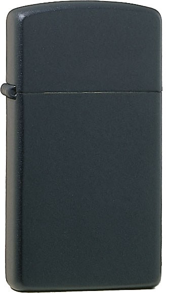 Zippo SLIM BLACK MATTE bedrucken