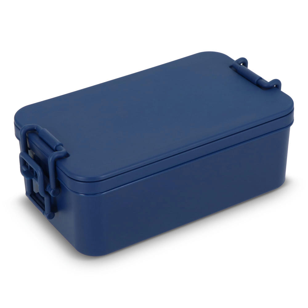 Doppelte Lunchbox mit Besteck Werbeartikel