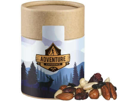 Product image Premium Studentenfutter, ca. 80g, Kraftpapierdose Midi Werbeartikel