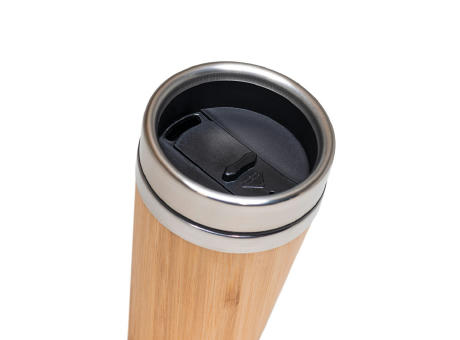 Product image PIETRO. Reisebecher aus Bambus und Edelstahl 500 ml bedrucken