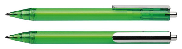    Schneider Kugelschreiber mit Logo | Schneider Evo | Farbe: Grün-transparent 