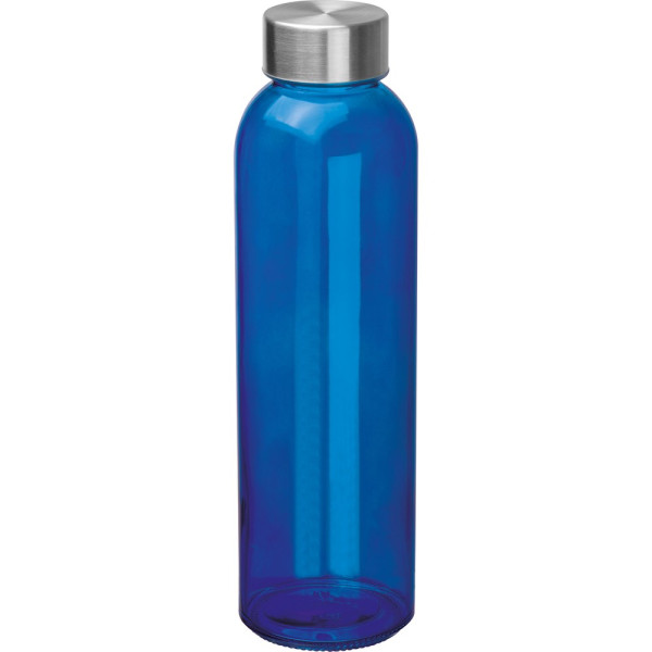 Glasflasche bedrucken |  Trinkflasche aus Glas, 500ml, in Blau