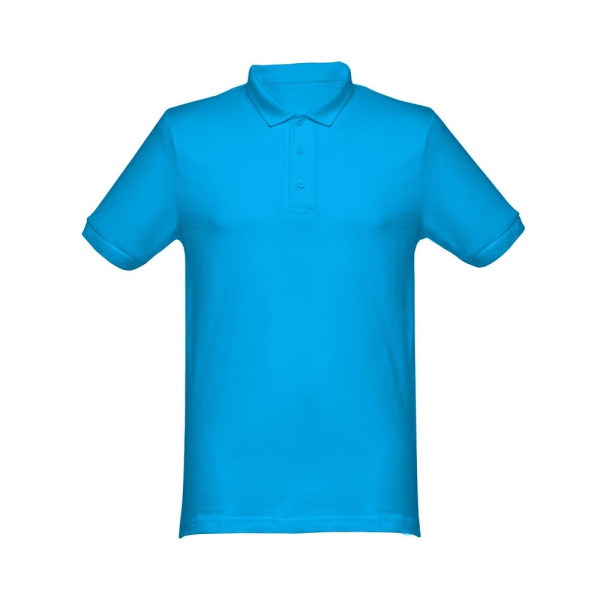  Poloshirts mit Logo | THC MONACO Herren Poloshirt, 240 g/m² | Farbe: Wasserblau 