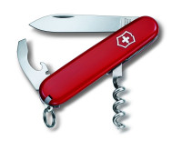 Werbeartikel Victorinox Waiter | Schweizer Taschenmesser, 84 mm | in Rot | geöffnet 