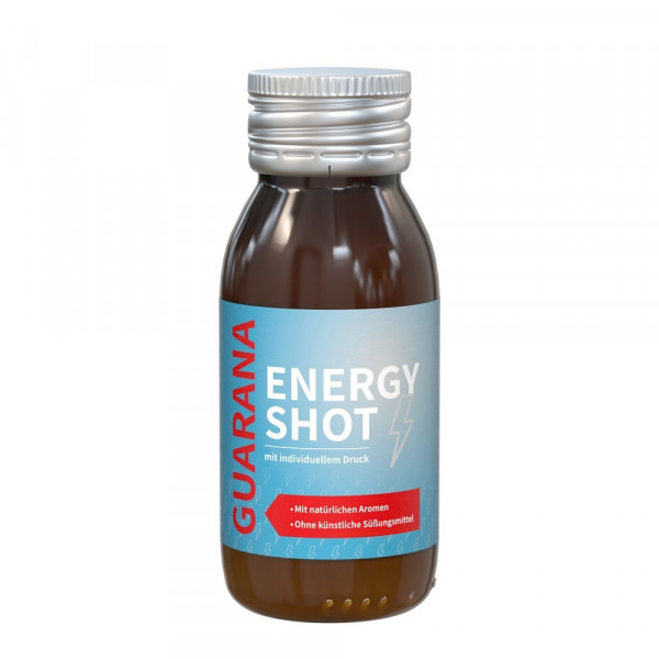 Energy Drink mit Werbung: Energy-Shot "Guarana"