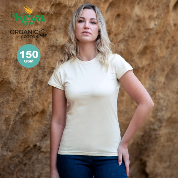  T-Shirt mit Logo | Frauen T-Shirt "keya" Organic WM aus 100% Bio Baumwolle