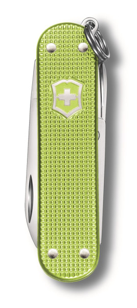 Werbeartikel Victorinox  Classic SD Alox | Kleines Schweizer Taschenmesser, 58 mm | Farbe: Lime Twist