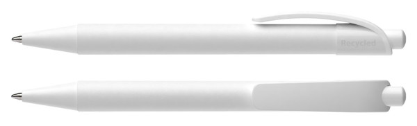 Schneider Kugelschreiber bedrucken | Schneider Dynamix Recycling (opak) | Farbe: weiß
