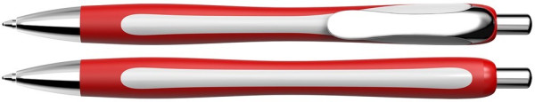  Schneider Kugelschreiber bedrucken: Slider Rave XB in rot weiß 