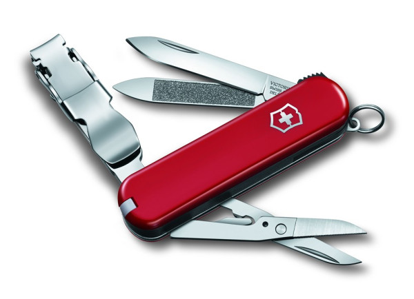 Werbeartikel Victorinox NailClip 580 in rot, geöffnet