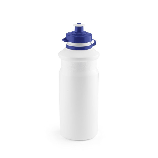Sportflasche bedrucken |  GOBERT. PEBD-Trinkflasche 680 ml | Farbe: weiß-blau 