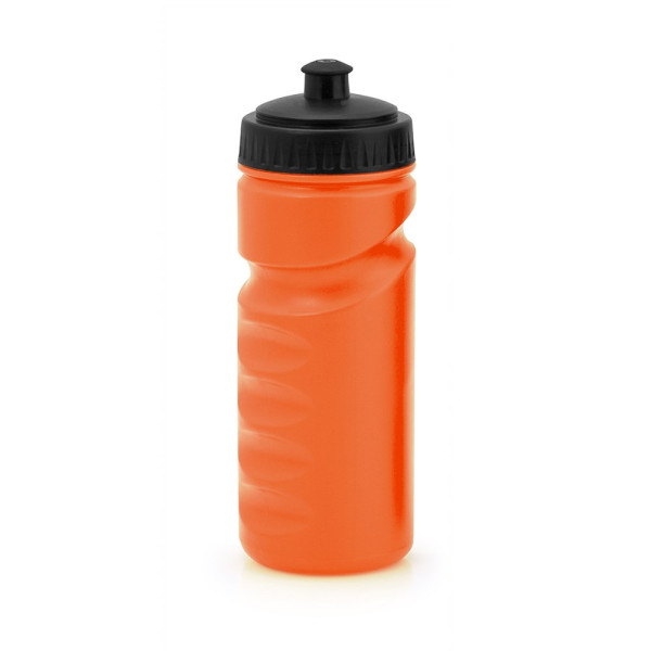 Sportflasche bedrucken | Trinkflasche Iskan | 500 ml | Farbe: orange-schwarz 