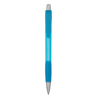 Striped Grip pen NE-turquoise blue/Blue Ink