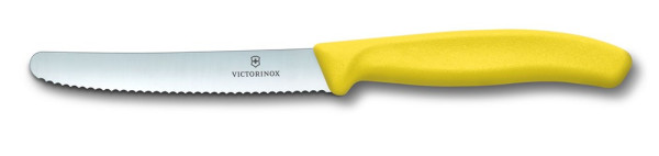 Werbeartikel Victorinox Tomatenmesser mit Gravur | Farbe: Gelb 
