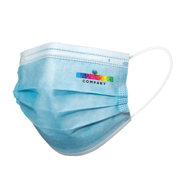 OP Maske bedruckt | Hygienemaske MNS Maske mit 4/0 farbigem Druck