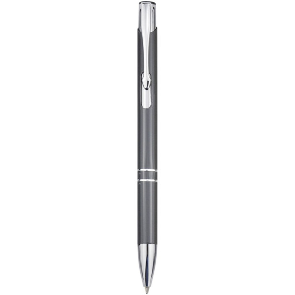  Metallkugelschreiber mit Gravur | Moneta Kugelschreiber mit Klickmechanismus in grau 