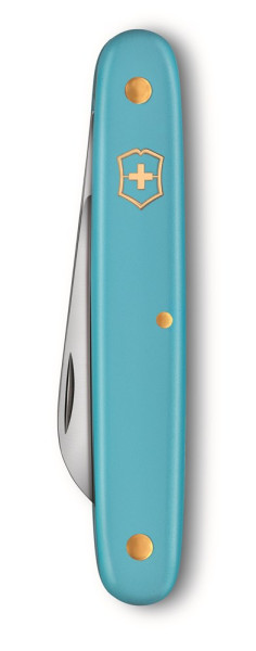 Werbeartikel Victorinox Blumenmesser für Linkshänder, Farbe: Hellblau 