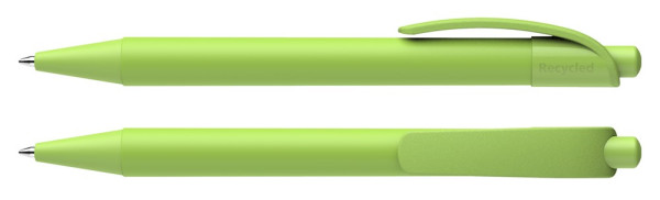 Schneider Kugelschreiber mit Logo | Schneider Dynamix Recycling (opak) | Farbe: hellgrün 