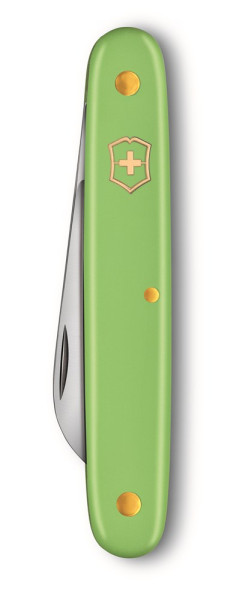 Werbeartikel Victorinox Blumenmesser für Linkshänder, Farbe: Hellgrün 