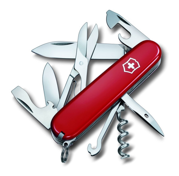 Werbeartikel Victorinox Climber | Schweizer Taschenmesser, 91 mm | in Rot 