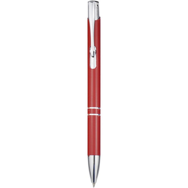  Metallkugelschreiber mit Gravur | Moneta Kugelschreiber mit Klickmechanismus in rot