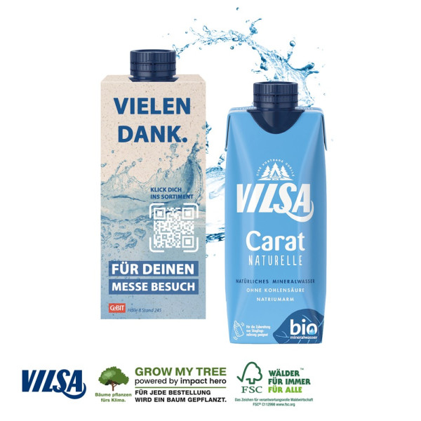  Werbeartikel Wasser: Werbewasser Vilsa naturelle