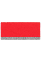 Red/grey-heather (ca. Pantone 187C
420C)