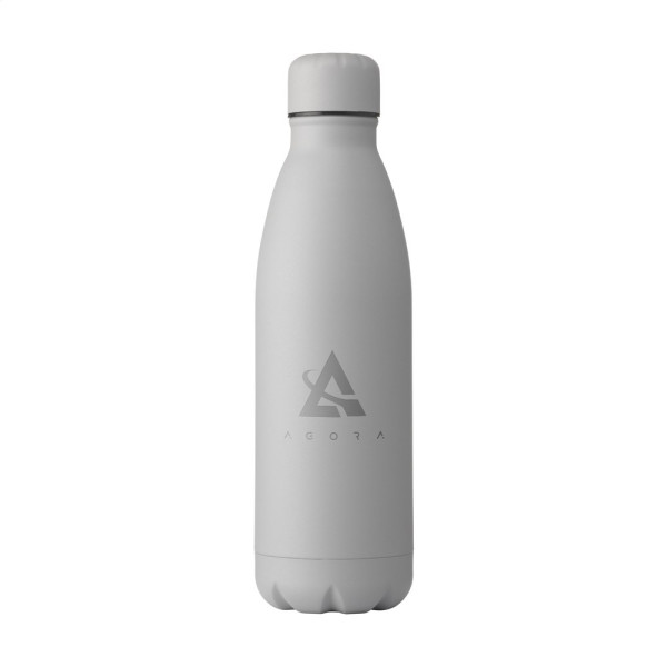 Trinkflasche bedrucken: Topflask Premium RCS Recycled Steel Trinkflasche 500 ml, Farbe: Grau 