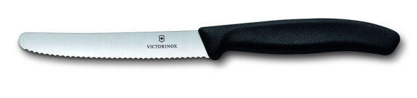 Werbeartikel Victorinox Tomatenmesser mit Gravur | Farbe: Schwarz 