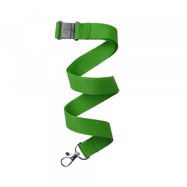 Schlüsselband bedrucken | Schlüsselband Kappin aus robustem Polyester | Farbe: Grün