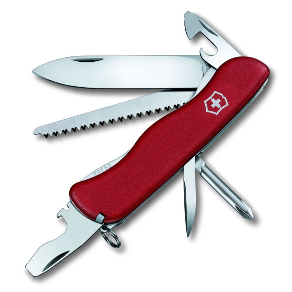 Werbeartikel Victorinox TRAILMASTER, 111 mm mi roten Griffschalen